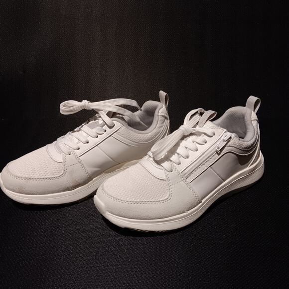 Vionic ATHENA Knit Leather Shoes In White Women’s Size 7.5 - Picture 6 of 13